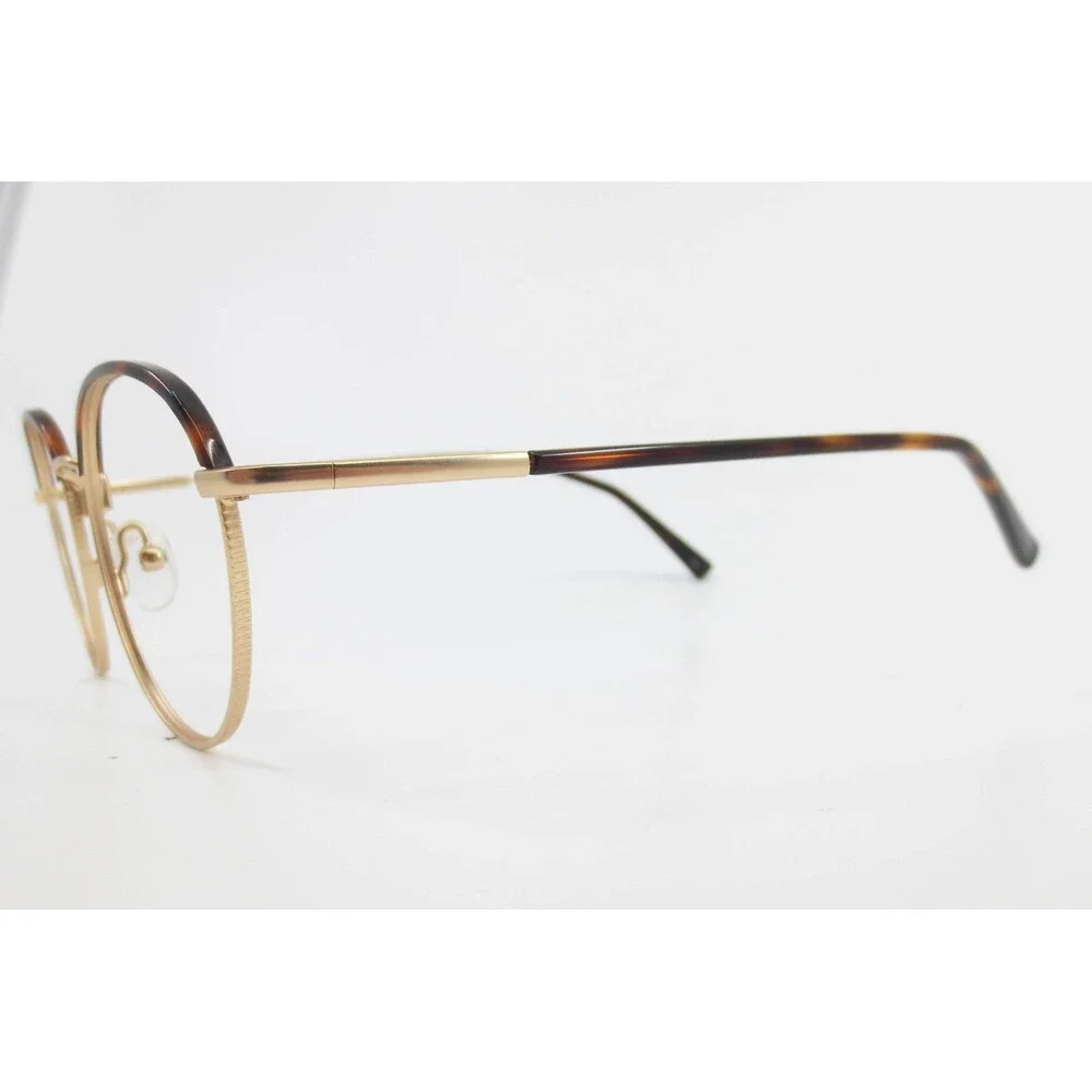 Robert Mitchell RM 202214 TO/G Gold Tortoise Round Eyeglass Frames 50-19-145